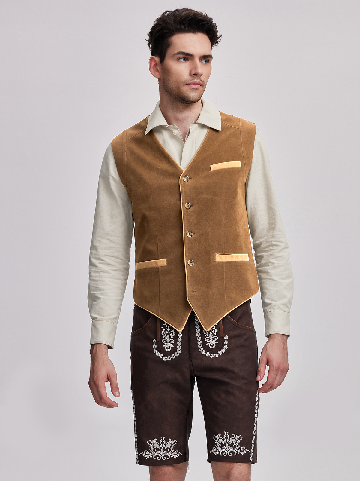 Dirndl mit gelber Weste