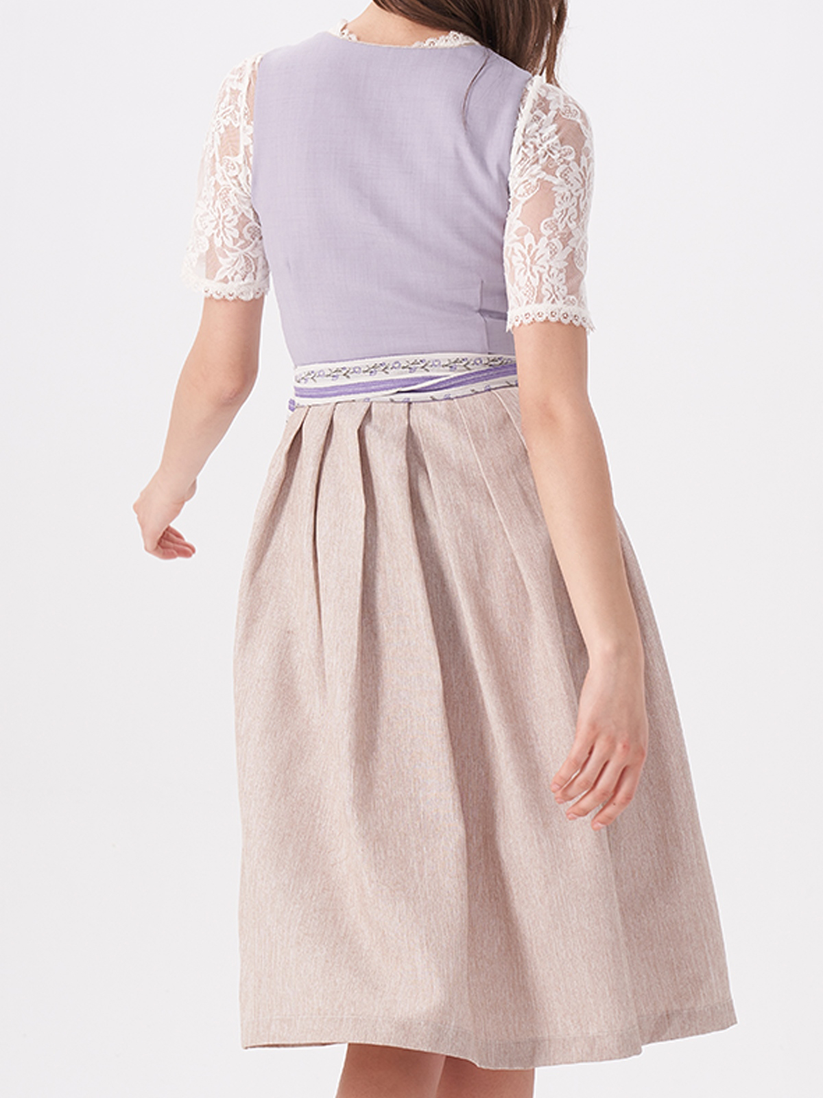 Dirndl in dunkelblau samt