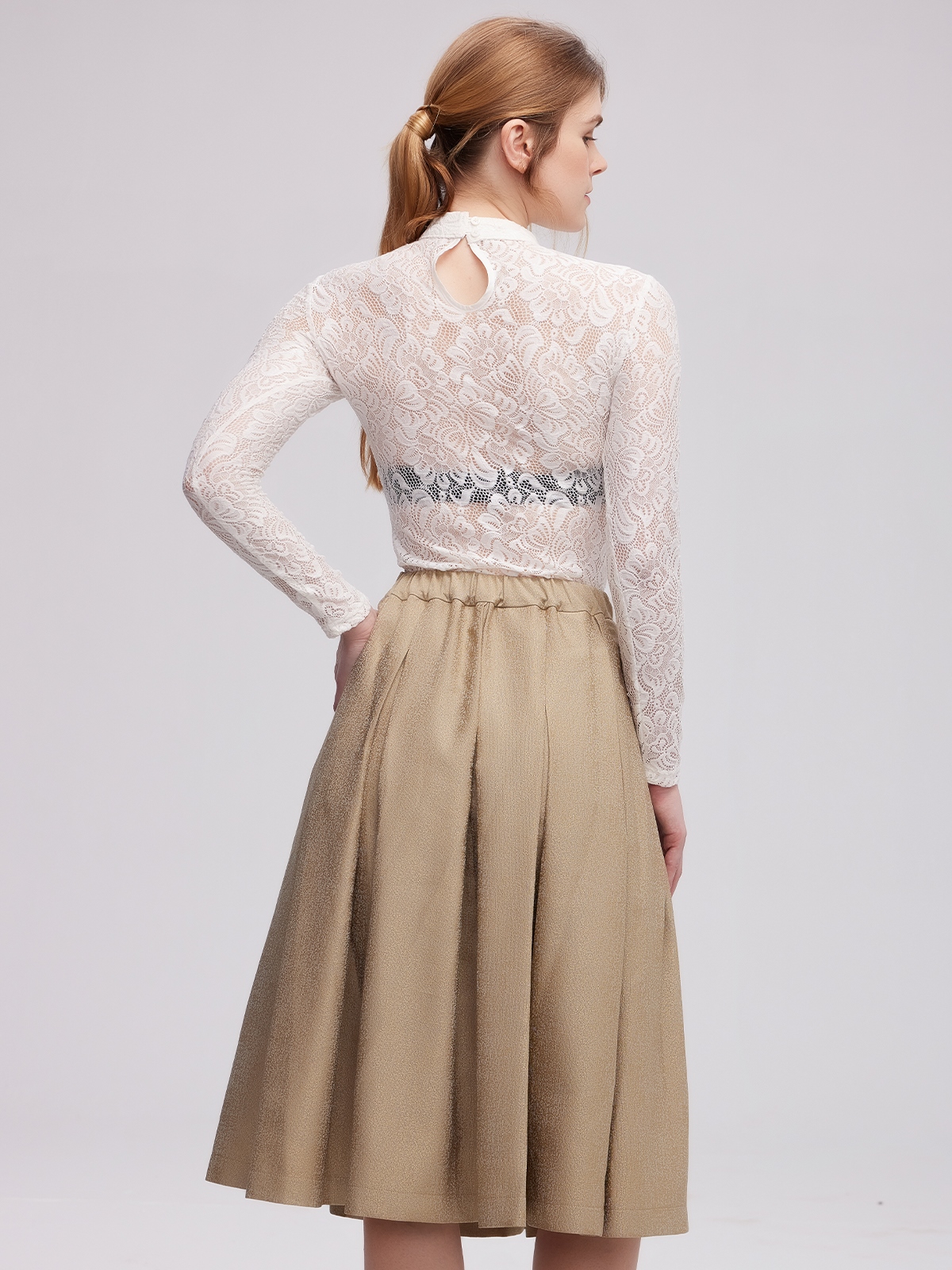 Klassische Dirndlbluse Langarm