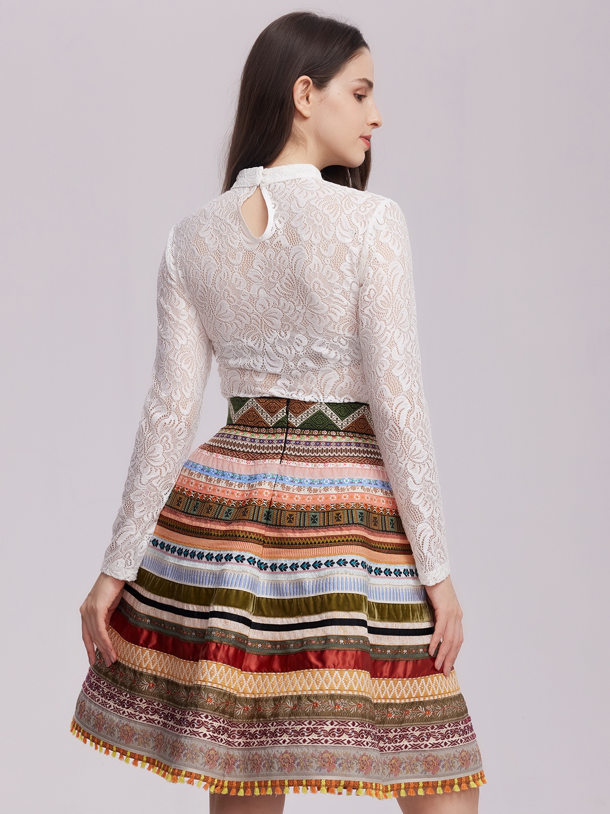 Trachtenrock in Braun