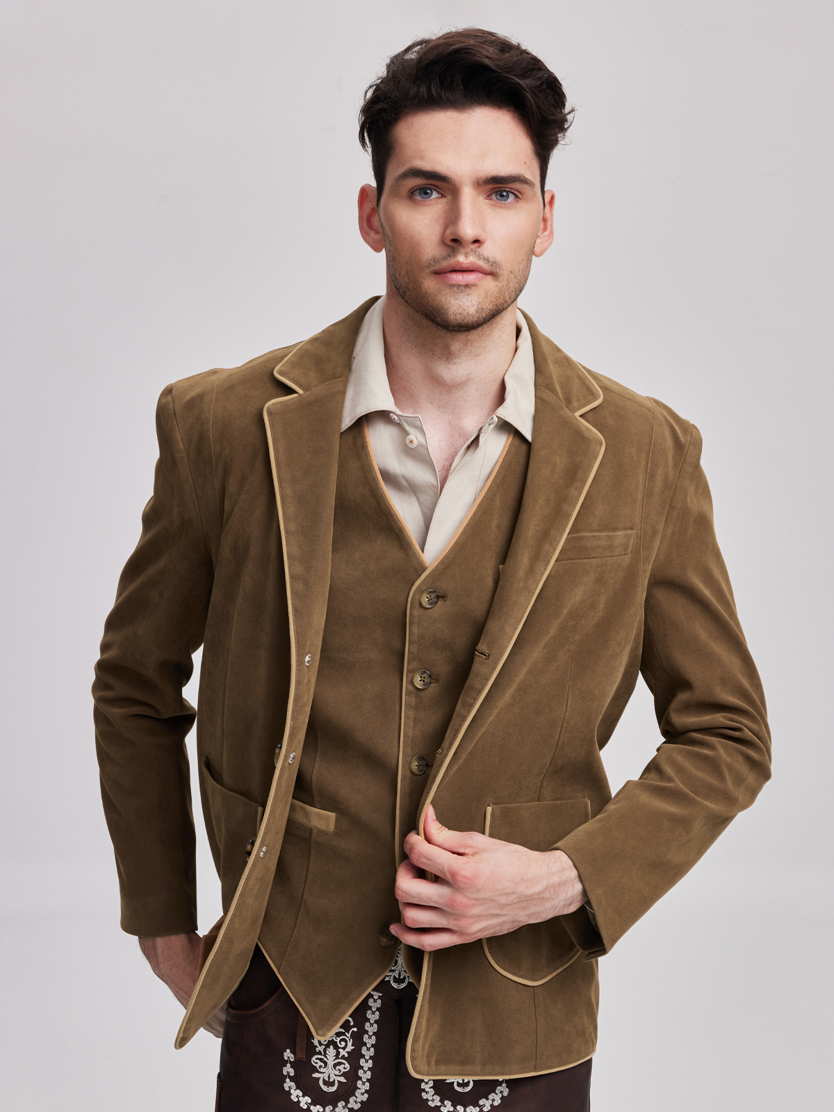 Dirndlbluse weiß langarm