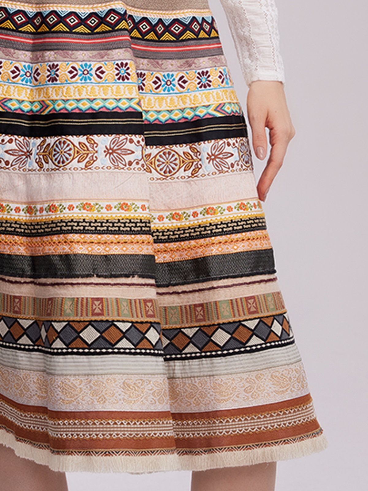 Dirndl in Braun und Grün